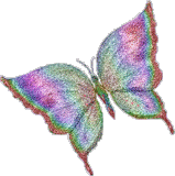 Mariposas con purpurina