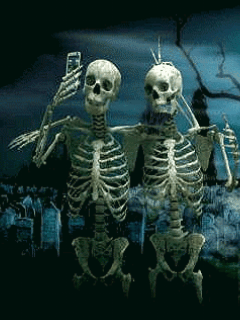 Esqueletos animados móviles