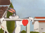 Bugs Bunny muy enamorado
