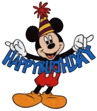 Gifs cumpleaños con Mickey.